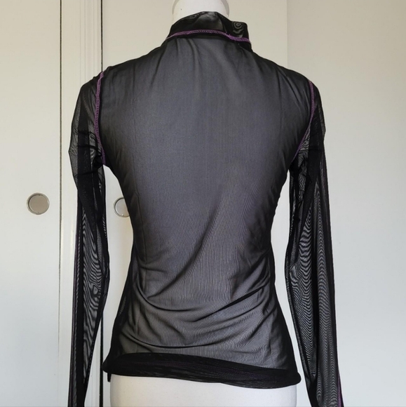 💜🖤Purple and Black Killstar dream mesh top - Picture 3 of 3